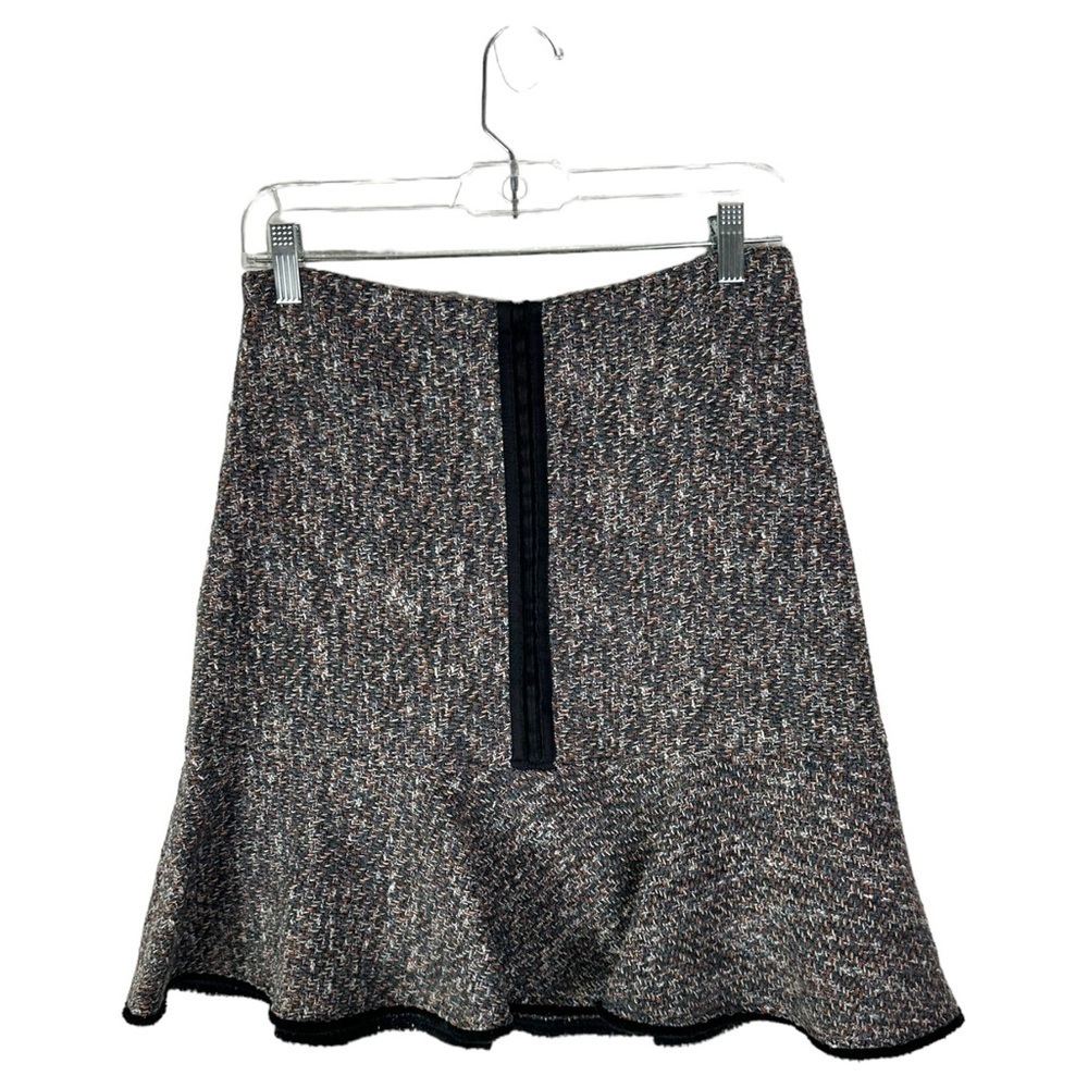 Etro Tweed Pattern Knee Length Cotton Blend Skirt Size 40